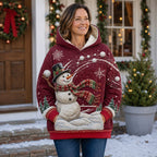 Snowball Wishes hoodie, all-over print