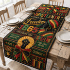 Juneteenth Freedom Ribbon Table Runner