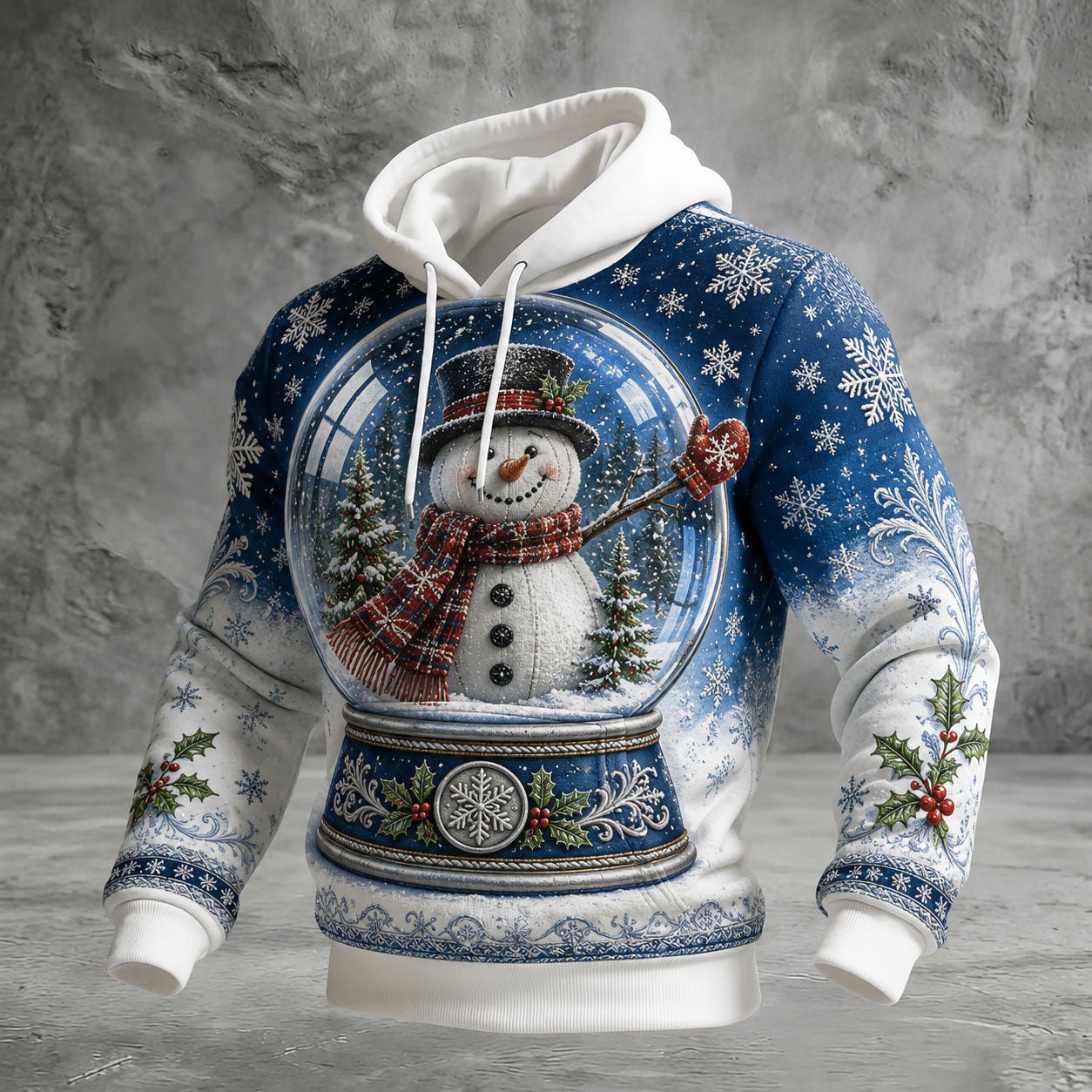 Snow Globe Magic hoodie, all-over print