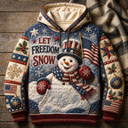 Let Freedom Snow hoodie, all-over print