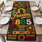 Freedom Since 1865 Juneteenth Table Runner