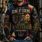 Veteran Spirit Never Ends hoodie, all-over print