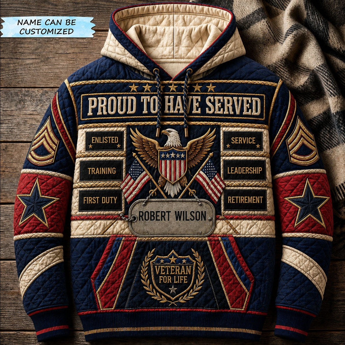 Journey of Service Qtcuz hoodie, all-over print