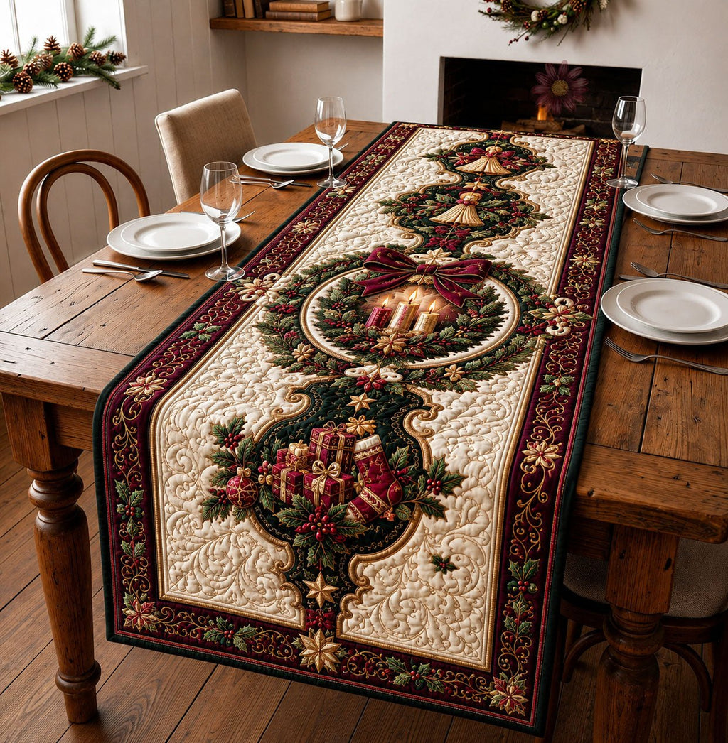 Candlelight Holiday Table Runner