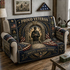 Proud Veteran Memorial Sofa Cover