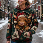 Highland Christmas Breakthrough hoodie, all-over print