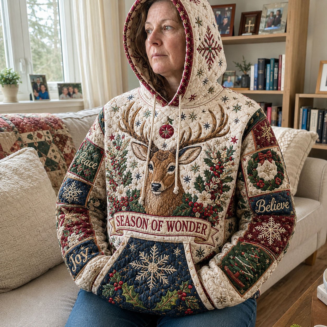 Season of Wonder hoodie, all-over print