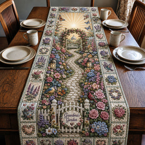 Grandmas Garden Path Table Runner - Made to Order