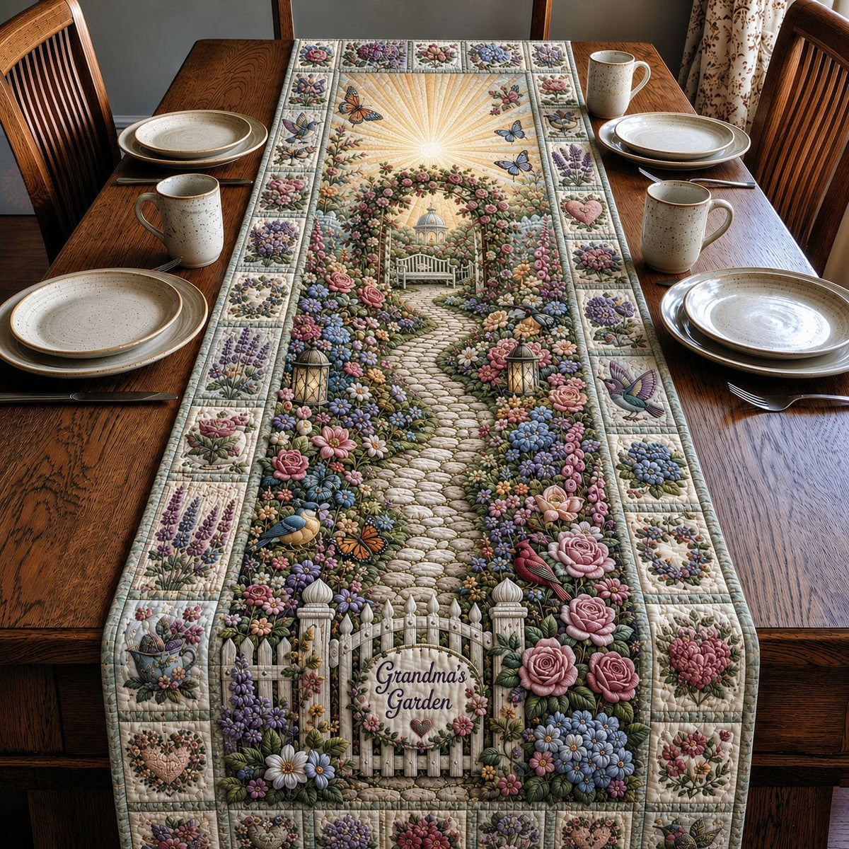 Grandmas Garden Path Table Runner