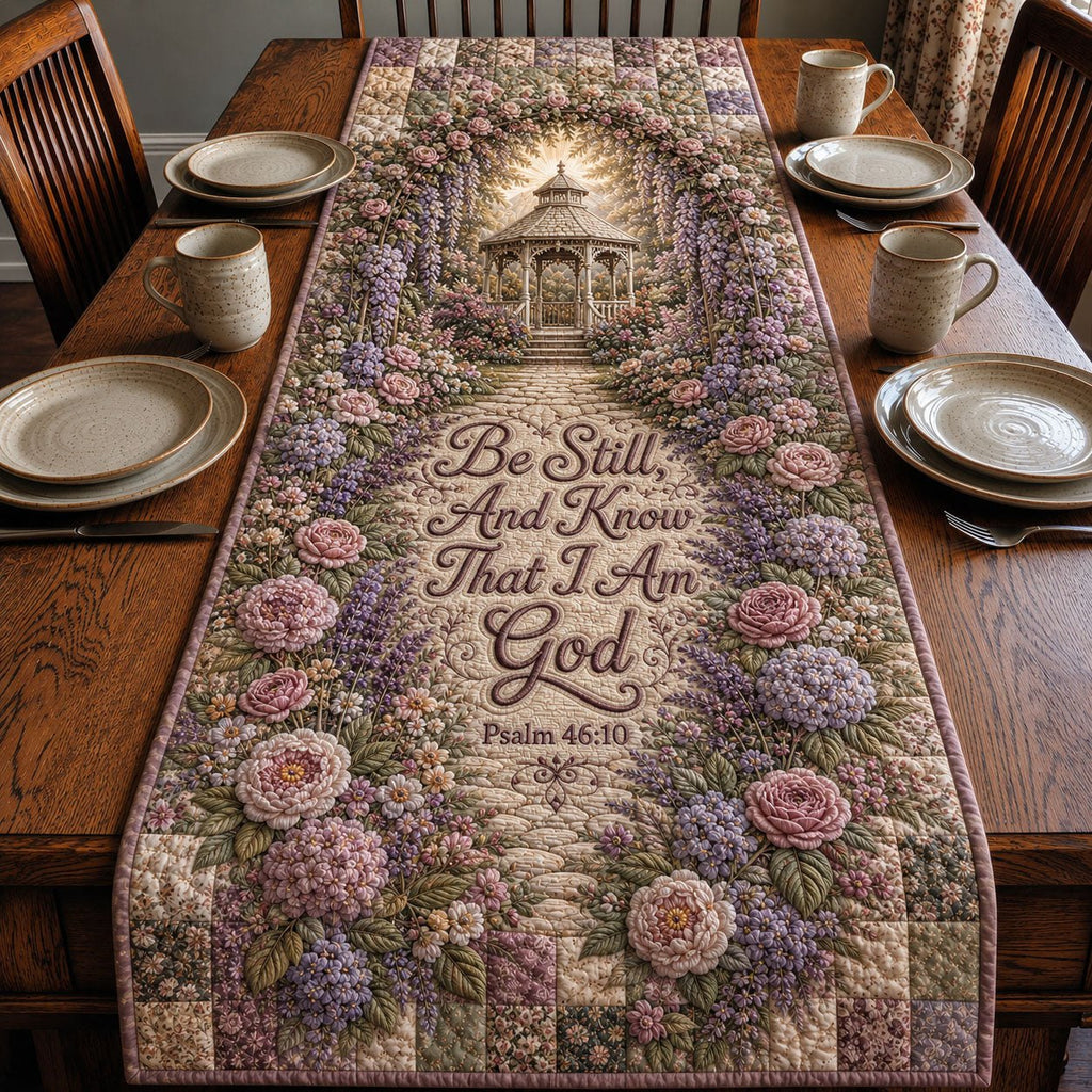 Be Still Garden Gazebo Table Runner