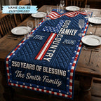 Oldschool American Flag Table Runner