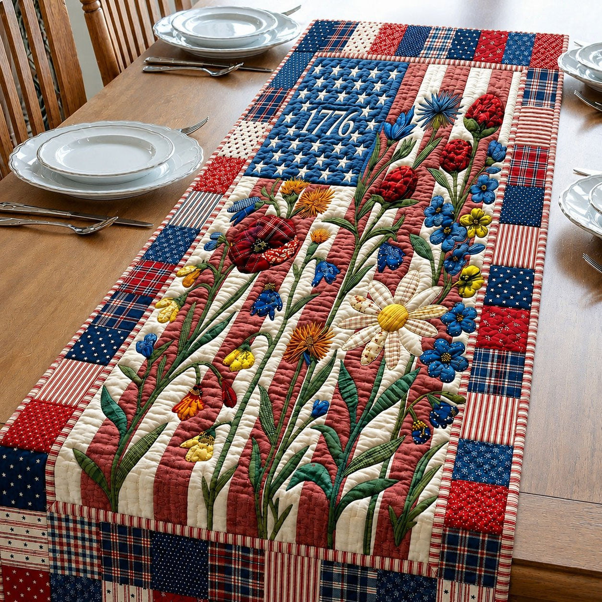 Classic American Florals Table Runner