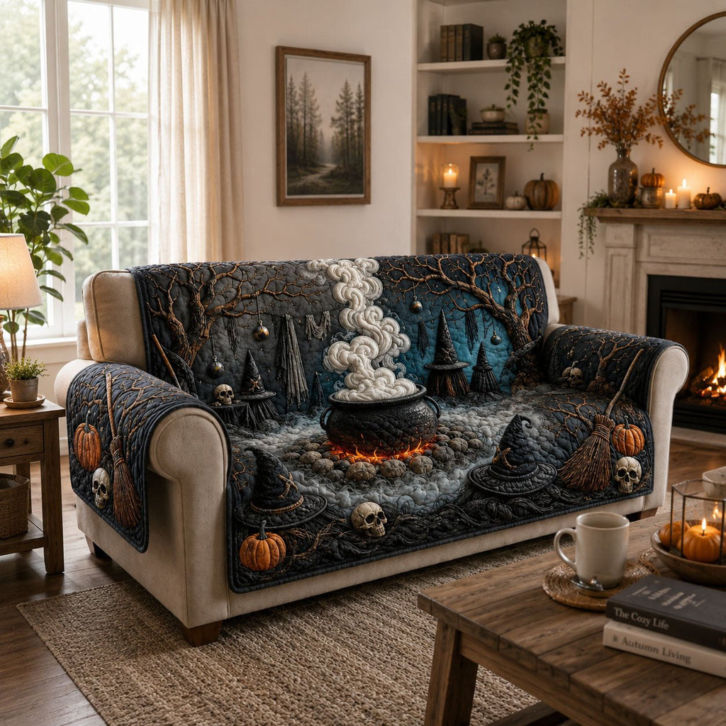 Witch Cauldron Magic Spell Sofa Cover