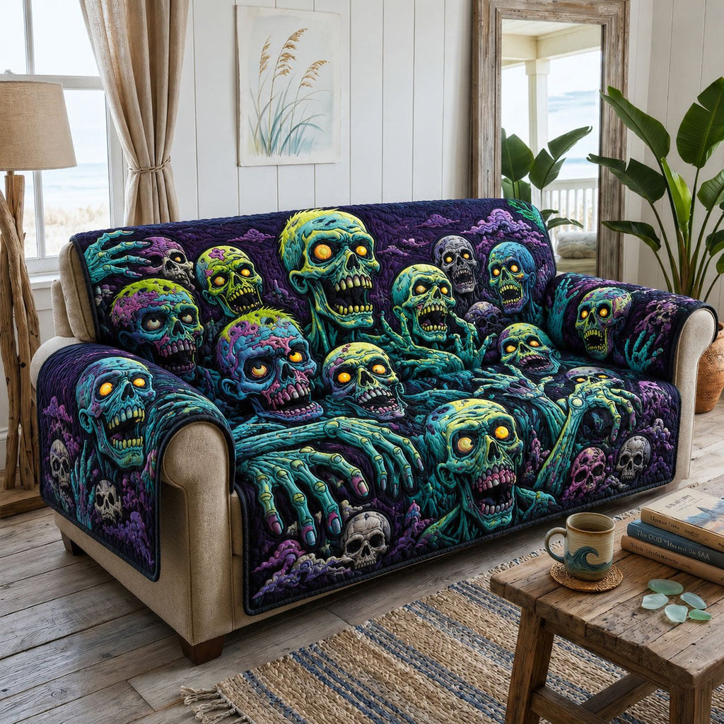 Zombie Halloween Sofa Cover