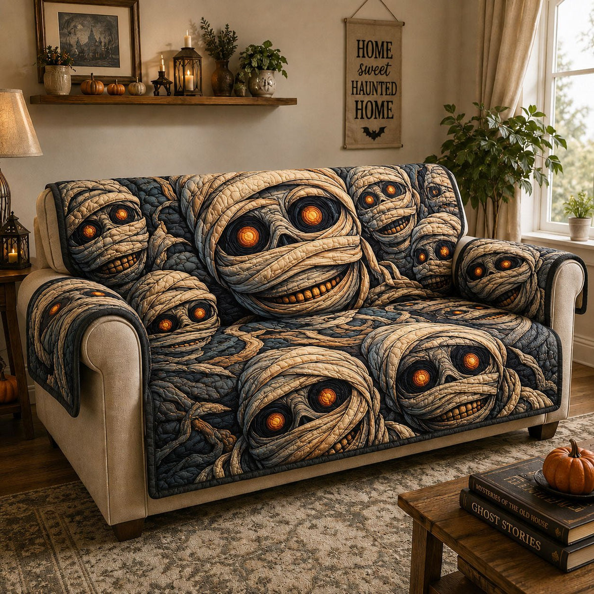 Mummy Gaze Gathering Sofa Cover