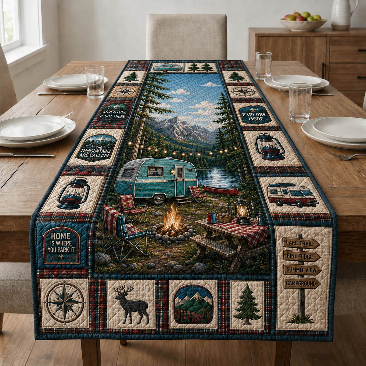 Home Is Where You Park It Table Runner