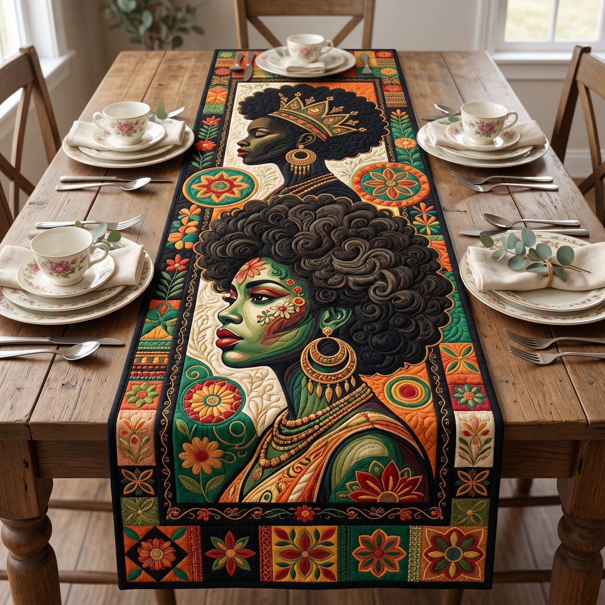Floral Royalty Table Runner