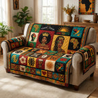Melanin Queen Patchwork Sofa Cover