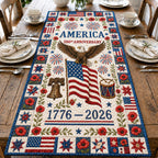 America 250th Anniversary with Liberty Bell Table Runner