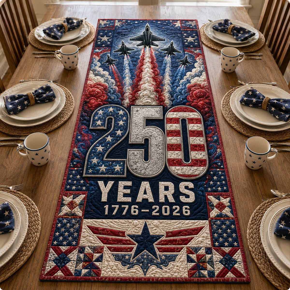 Freedom Squadron Table Runner