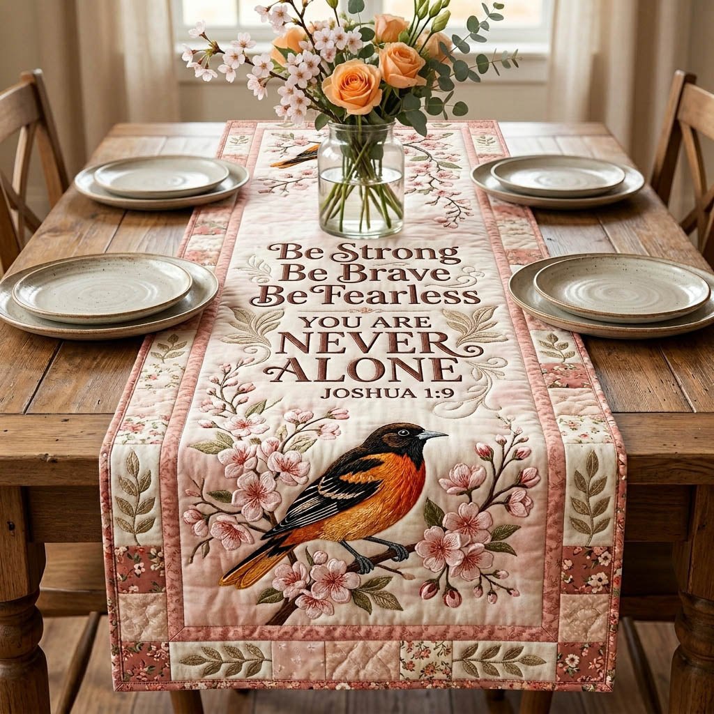 Be Strong Be Brave Be Fearless Table Runner