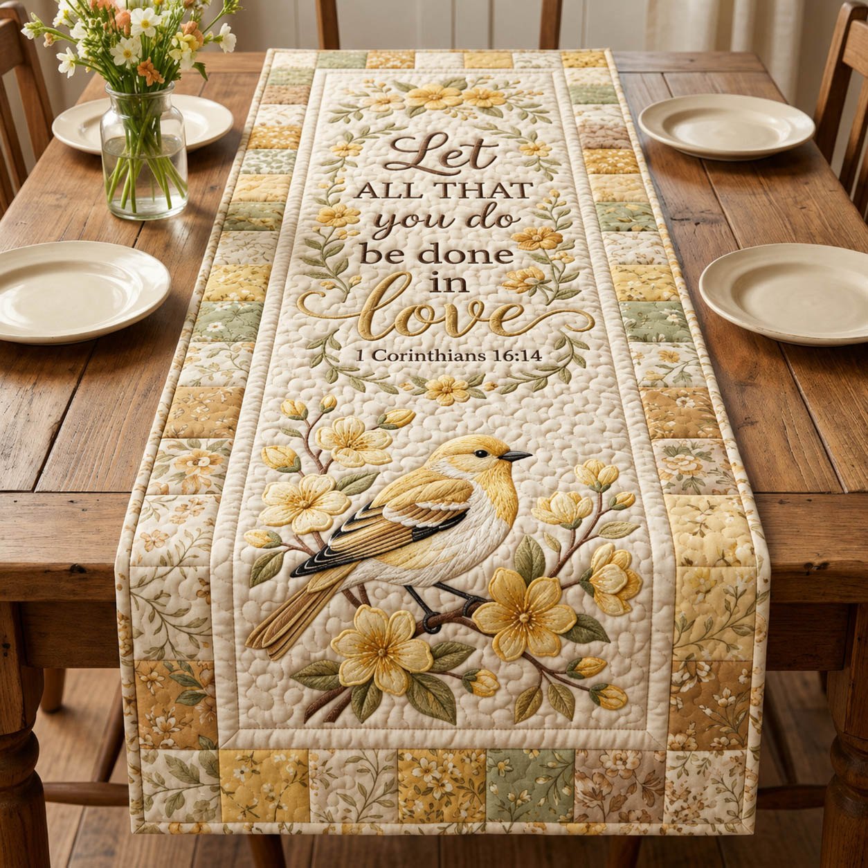 All That You Do in Love Table Runner