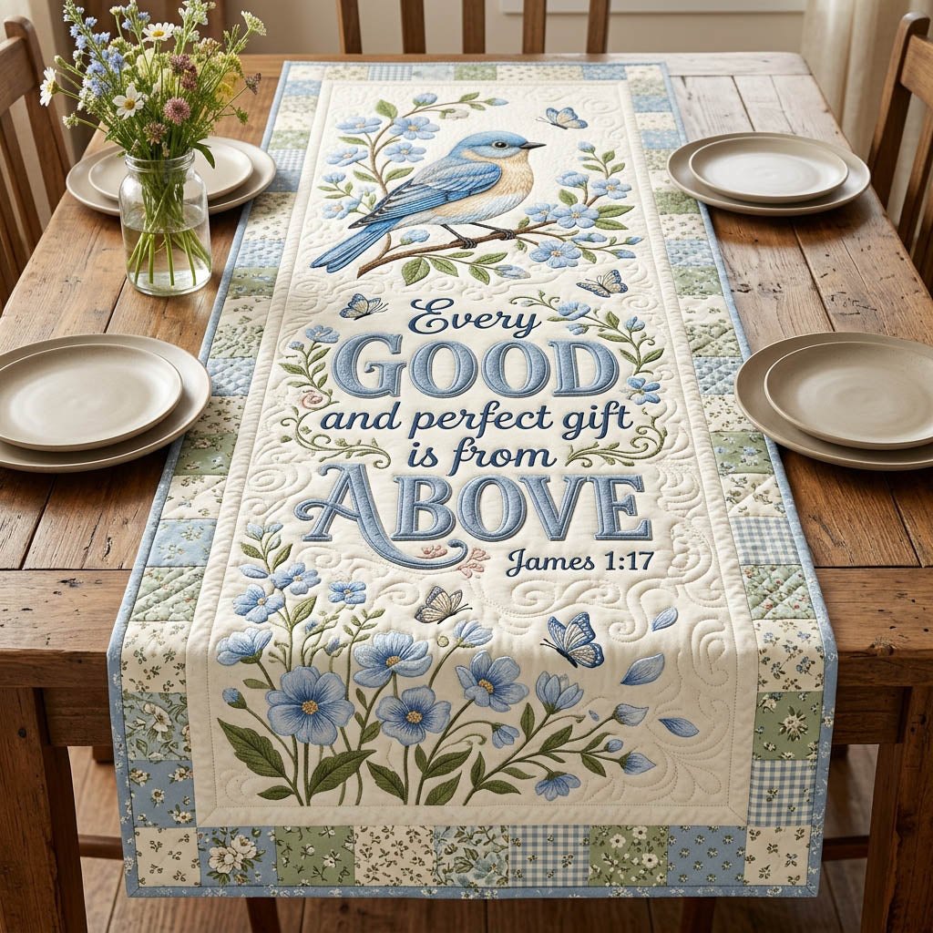 Every Good and Perfect Gift Above Table Runner