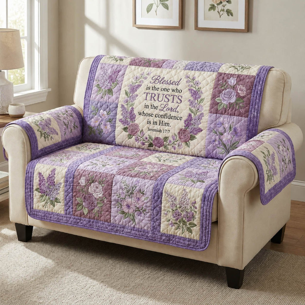 Blessed Is the One Who Trusts Sofa Cover