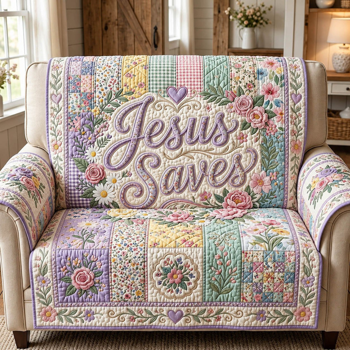 Jesus Save Sofa Cover