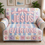 Jesus Is for Everyone Stripped Pattern Sofa Cover