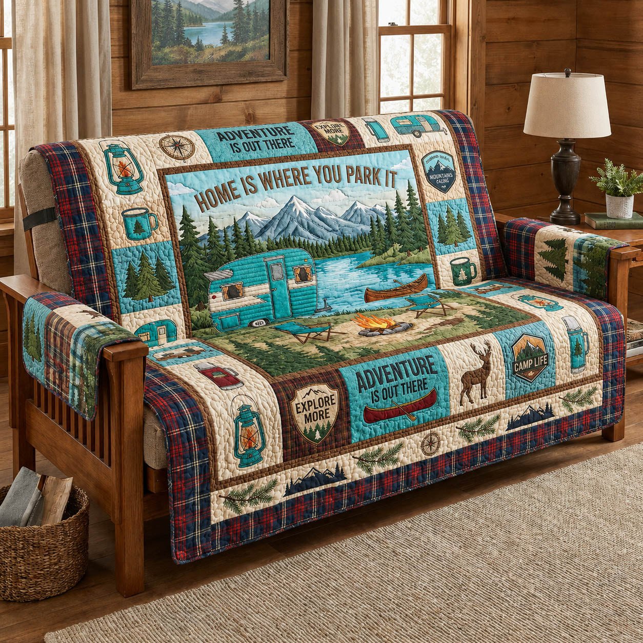 Home Is Where You Park It Sofa Cover