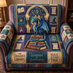 The Dragons Library Guardian of Knowledge Sofa Cover