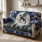 Dragon Over the Moonlit Pines Sofa Cover