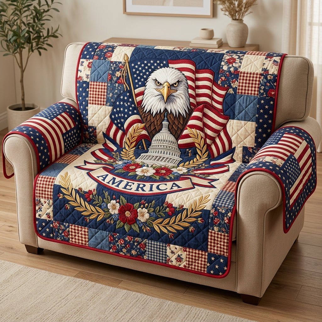 America Eagle Sofa Cover