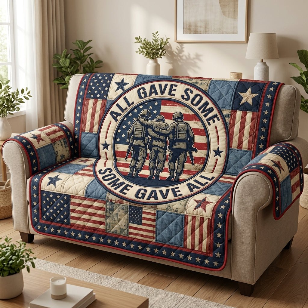 All Gave Some Some Gave All Sofa Cover