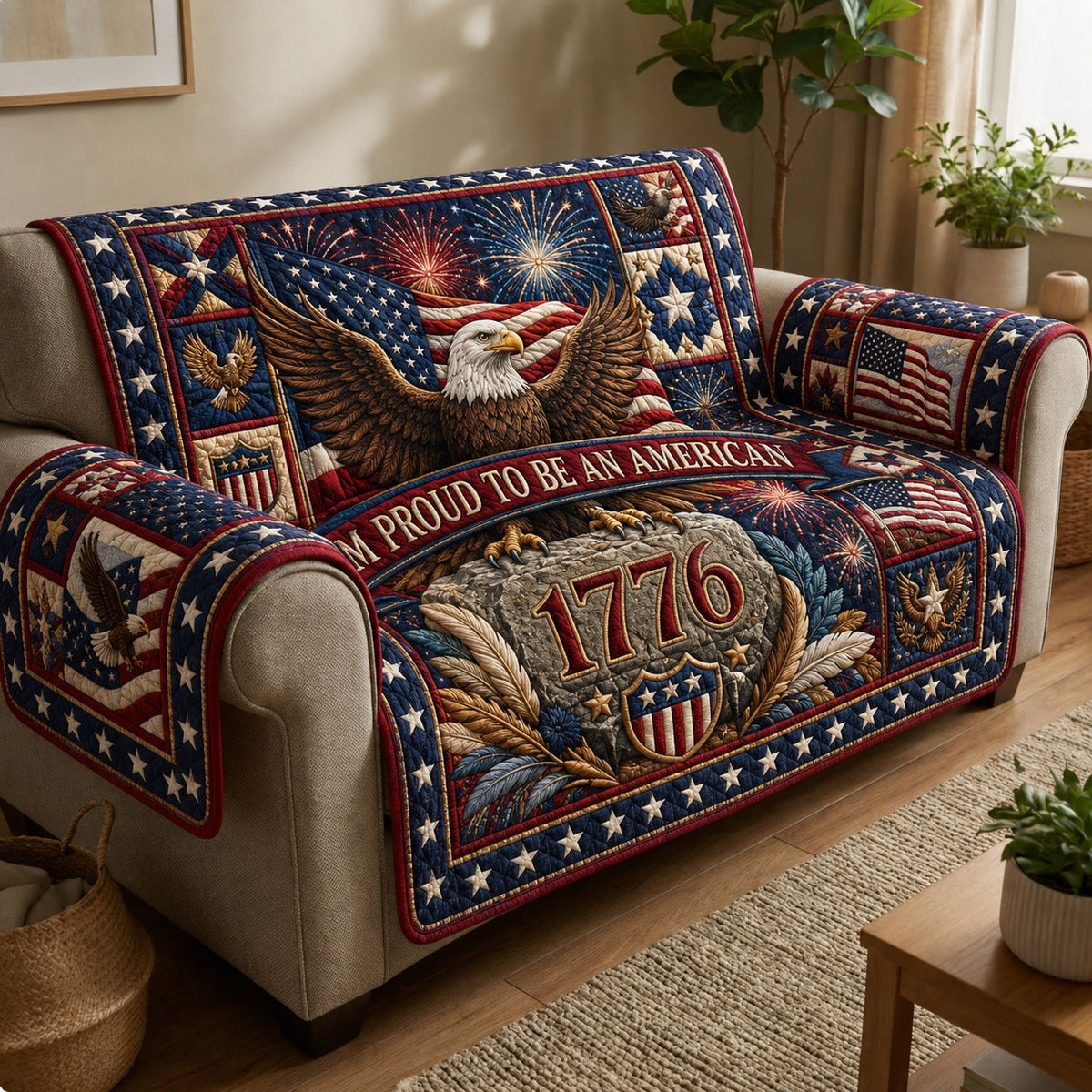 Proud To Be an American Sofa Cover