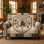 Put On the Full Armor of God Sofa Cover