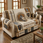 Armor of God Sword and Shield Sofa Cover