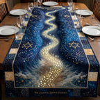 The Celestial Exodus Journey Starry Path Table Runner