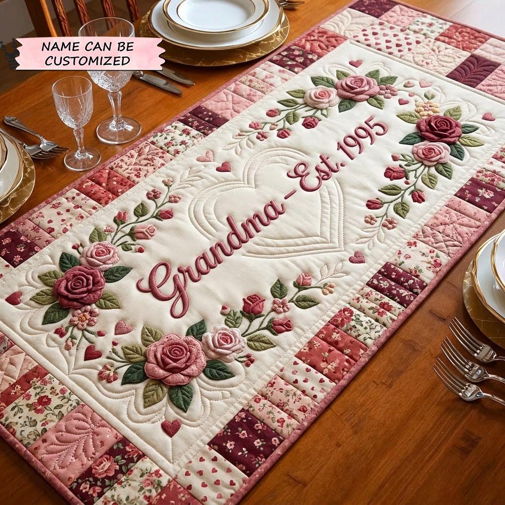 Sweet Bloom Qtcuz Table Runner