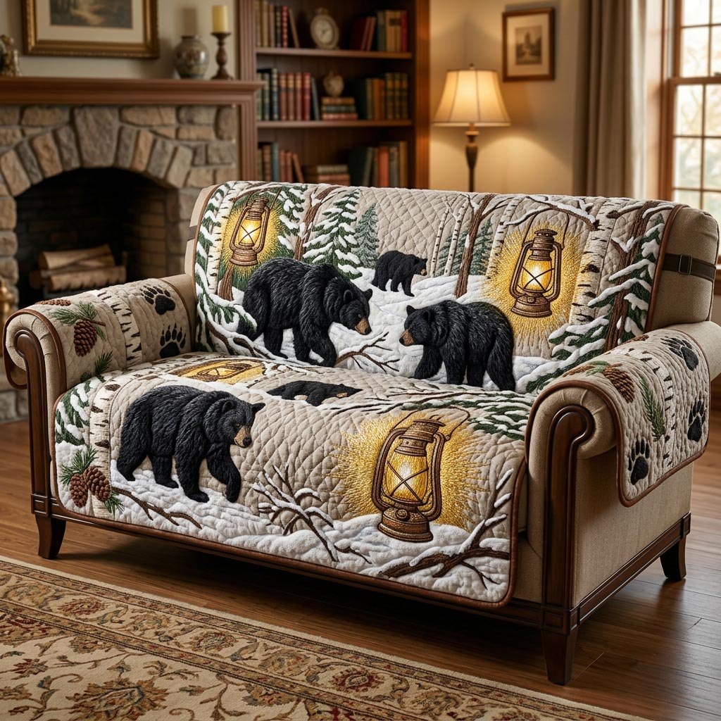 Wilderness Bear Sofa Cover