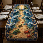 Turtles and Crabs Between Waves Table Runner