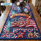 Statue of Liberty with Red 250 Table Runner
