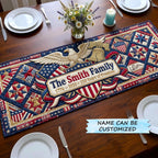 Eagle Crest with Name Plaque Table Runner