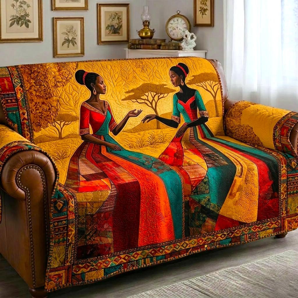 African Sunlight Sofa Cover