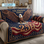 Gold Eagle Above the 250 Banner Sofa Cover