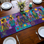 Juneteenth Freedom Unity Joy Figures Table Runner