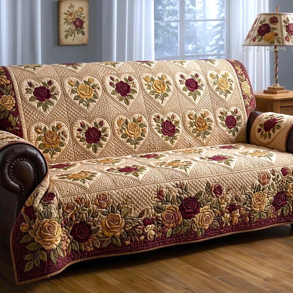 Garden Patchwork Sofa Cover