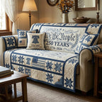 We the People with Liberty Bell Sofa Cover
