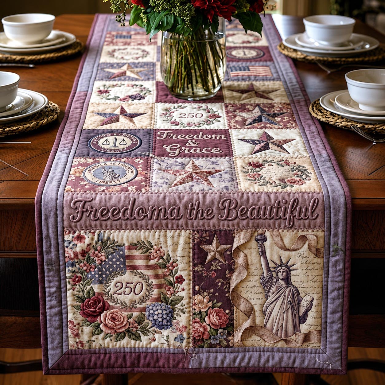 Heritage Stars Table Runner